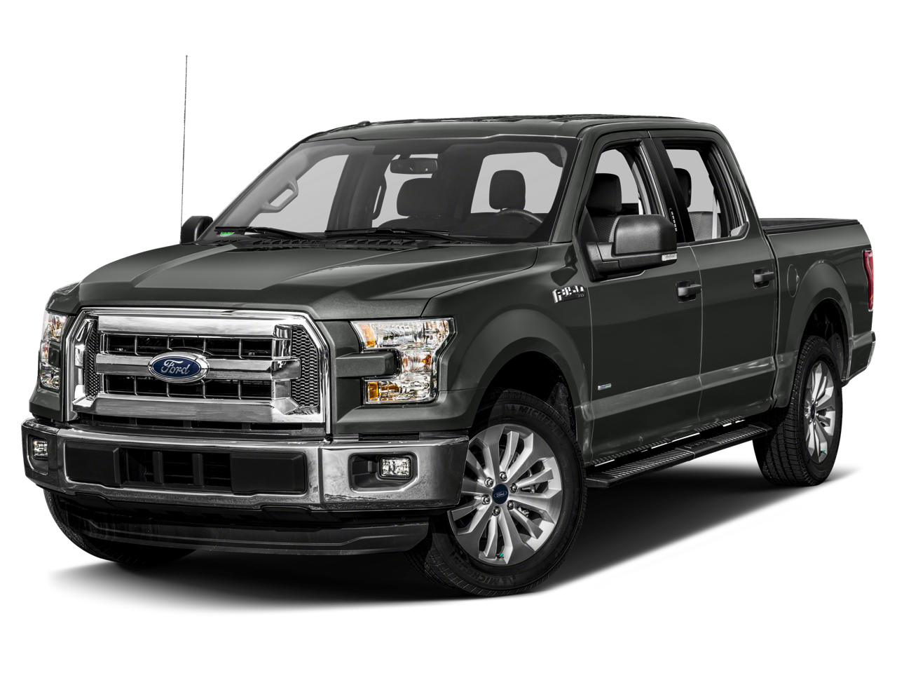 2015 Ford F-150 XLT in Bronze Fire Metallic — front three-quarter view