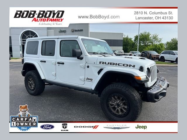 2023 Jeep Wrangler Rubicon 392 in Bright White Clearcoat — front three-quarter view