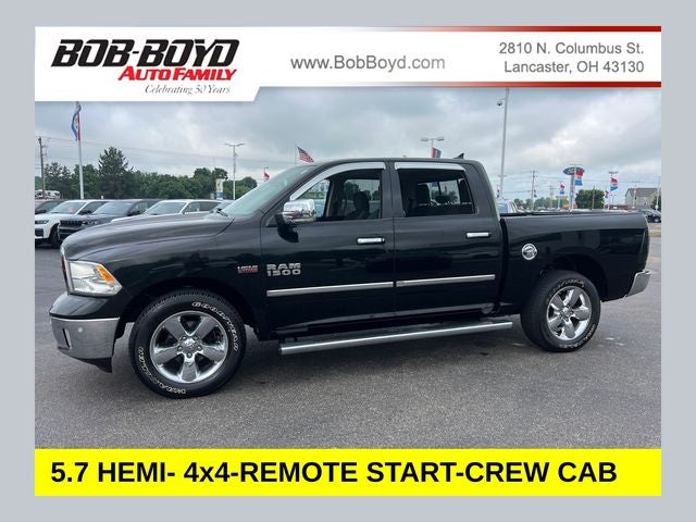 2014 RAM 1500 Big Horn in Black Clearcoat — front three-quarter view