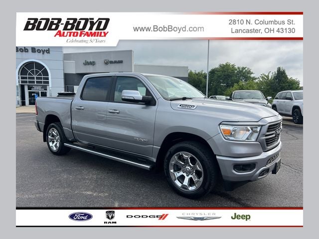 2019 RAM 1500 Big Horn/Lone Star in Billet Silver Metallic Clearcoat — front three-quarter view