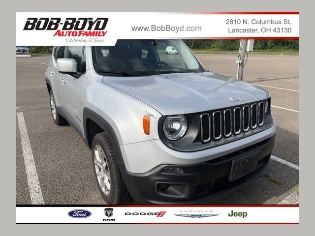 2016 Jeep Renegade Latitude in Glacier Metallic — front three-quarter view