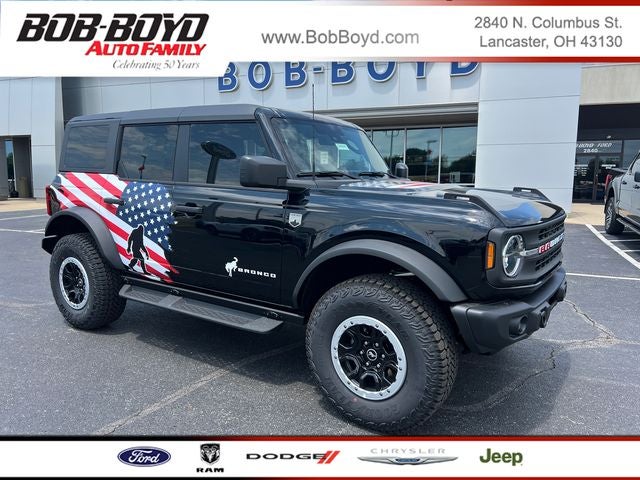 2026 Ford Bronco Big Bend in Shadow Black — front three-quarter view