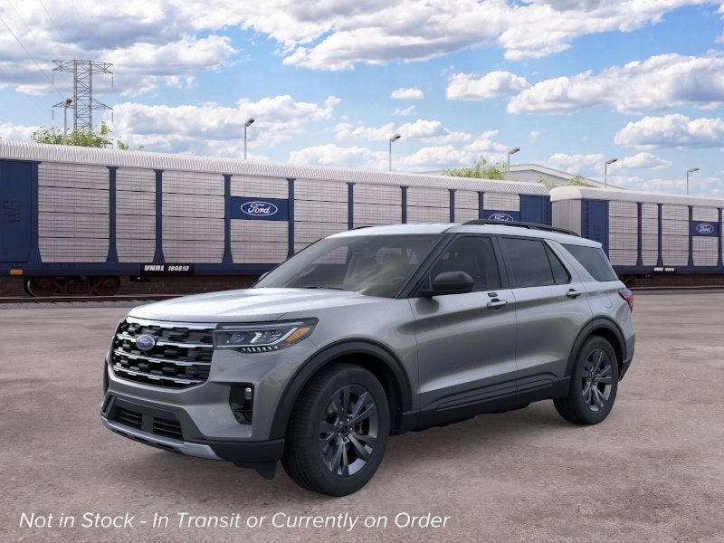 2026 Ford Explorer Active in Carbonized Gray — front three-quarter view