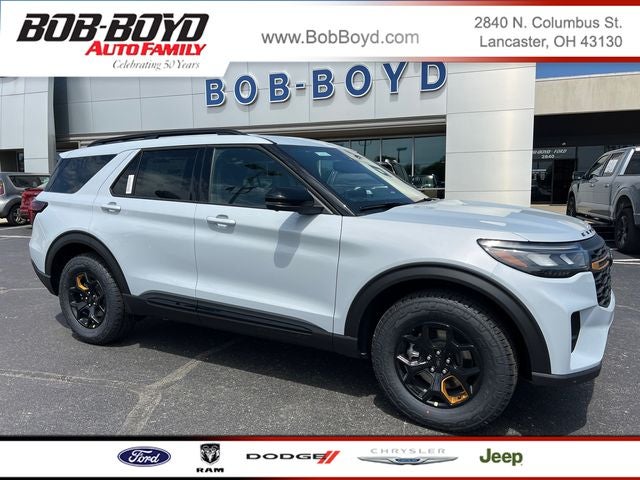 2026 Ford Explorer Tremor in Space White Metallic — front three-quarter view