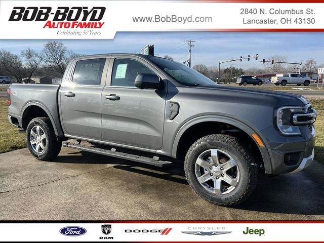 2026 Ford Ranger Lariat in Carbonized Gray Metallic — front three-quarter view