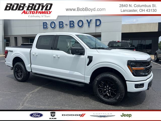 2026 Ford F-150 XLT in Oxford White — front three-quarter view