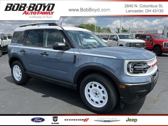 2025 Ford Bronco Sport Heritage in Azure Gray Metallic — front three-quarter view