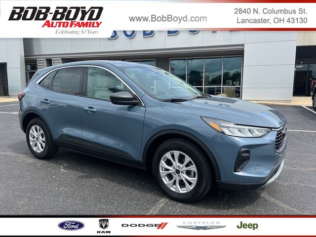 2024 Ford Escape Active in Vapor Blue Metallic — front three-quarter view