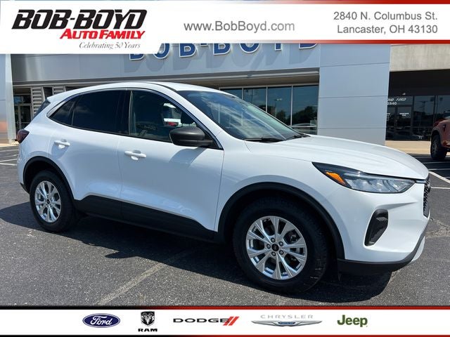2023 Ford Escape Active in Oxford White — front three-quarter view