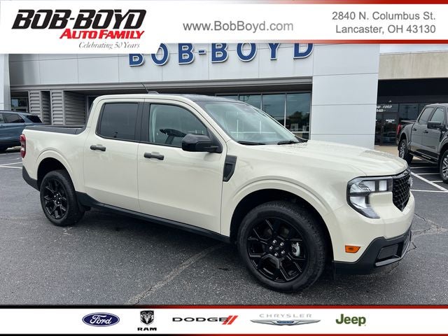 2025 Ford Maverick XLT in Desert Sand — front three-quarter view